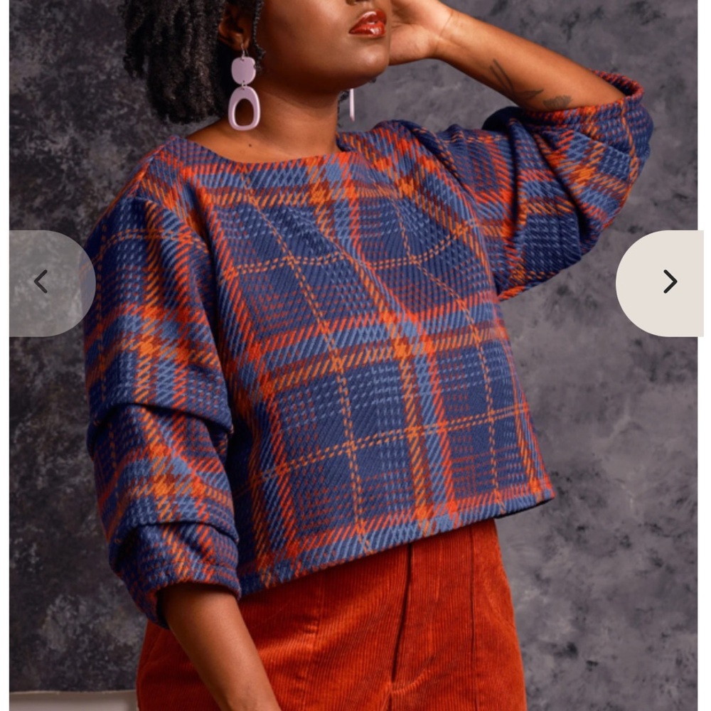 Jennifer Glasgow Maraja Plaid top